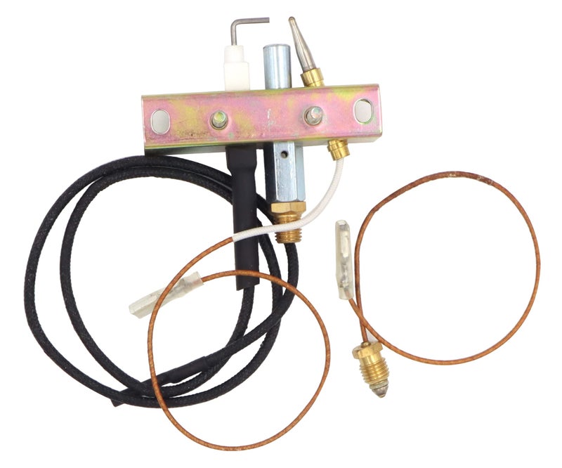 METER STAR Propane Fire Pit Main Control Brass Safety Valve,Gas Room Heater Pilot Burner Assembly Parts Thermocouple Safety Device Ignition Component Pilot Assembly Kit - Image 3